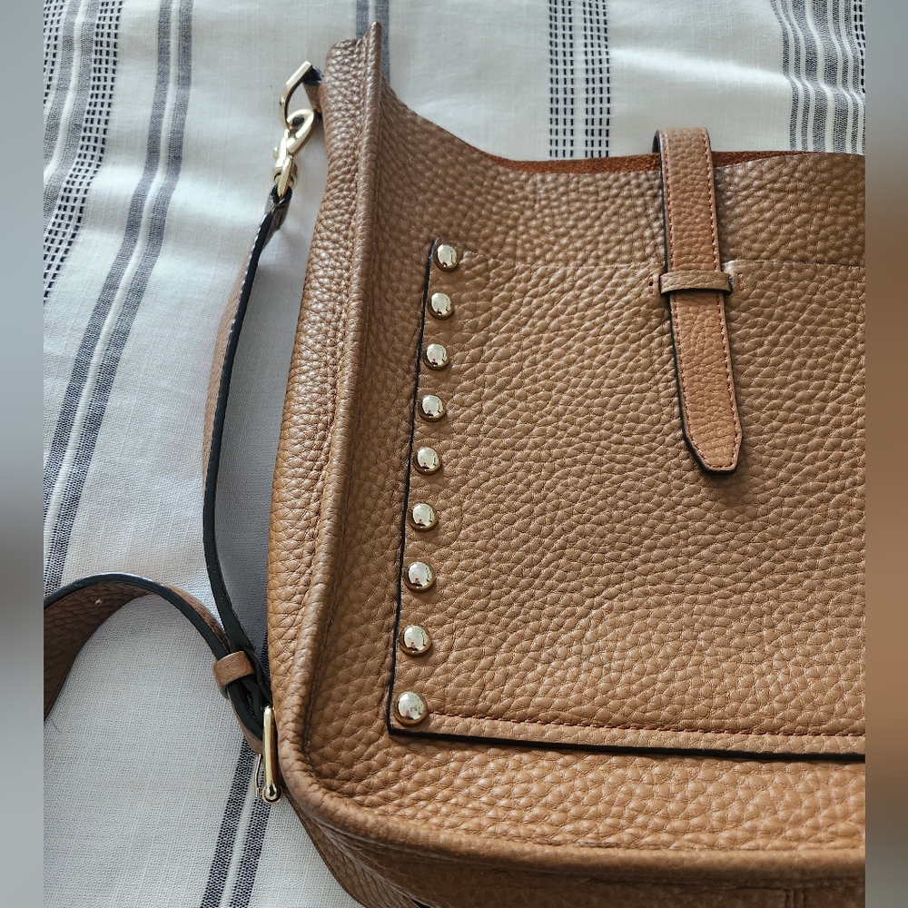 Rebecca Minkoff Brown Studded Crossbody Bag - Picture 3 of 16